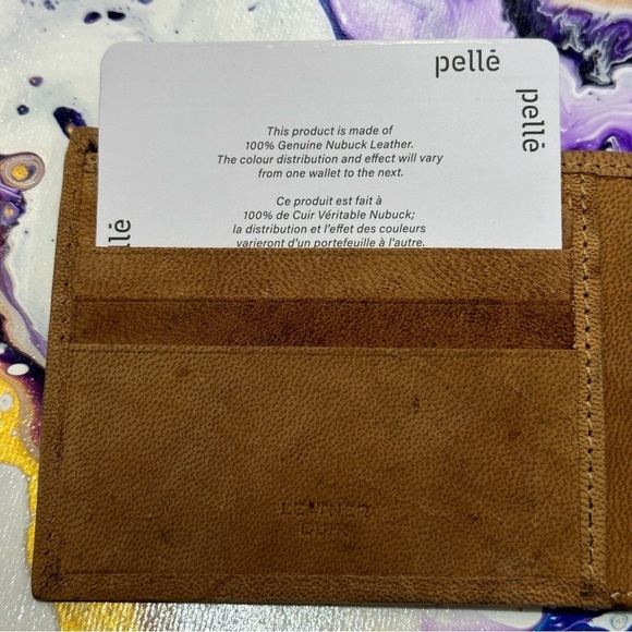 Pelle genuine nubuck leather rustic wallet with RFID protection - Picture 7 of 8